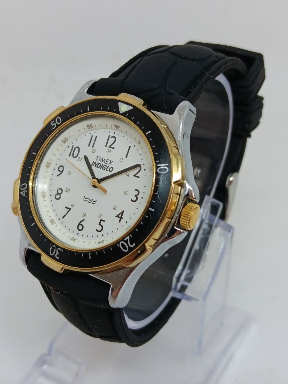VINTAGE 1995 Timex Indiglo Sport Diver Men's 36mm Watch - NEW BATTERY